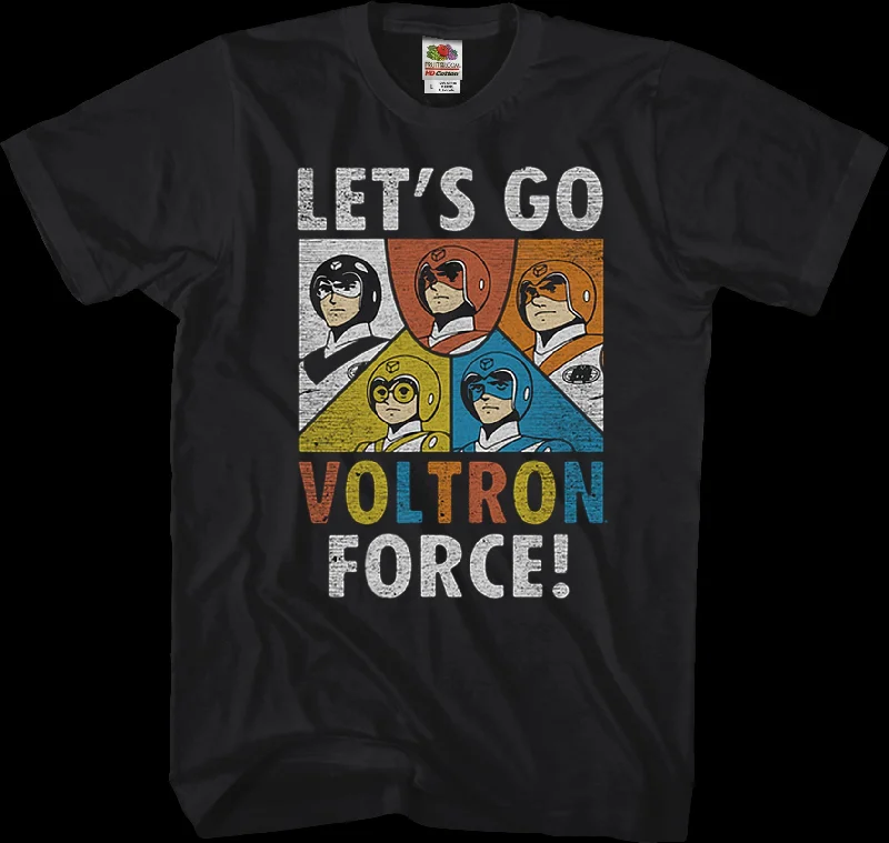 Men's breathable cotton t-shirt-Voltron Force T-Shirt