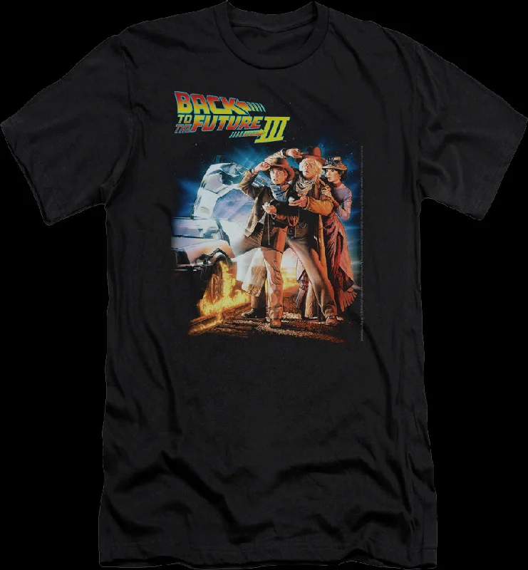 Men's antibacterial fabric t-shirt-Movie Poster Back To The Future Part III T-Shirt