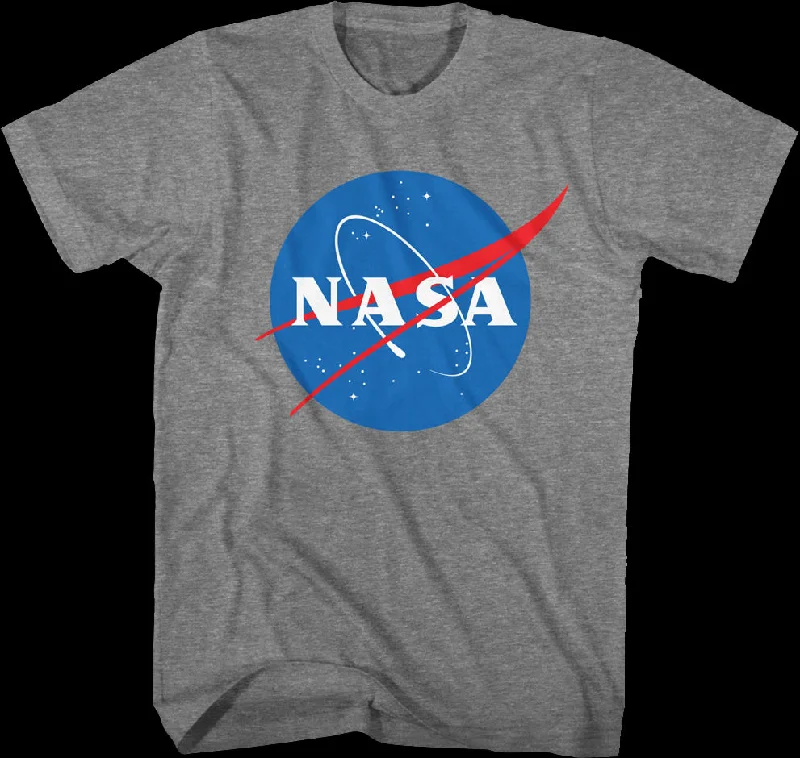 Men's casual athletic t-shirt-Retro Meatball Logo NASA T-Shirt