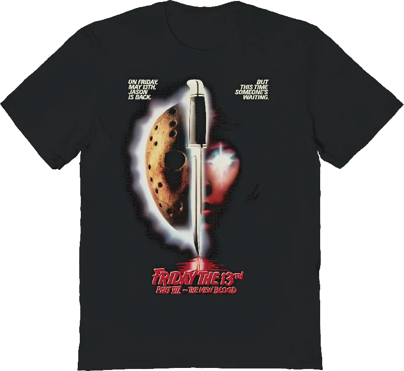 Men's breathable cotton t-shirt-The New Blood Friday The 13th T-Shirt