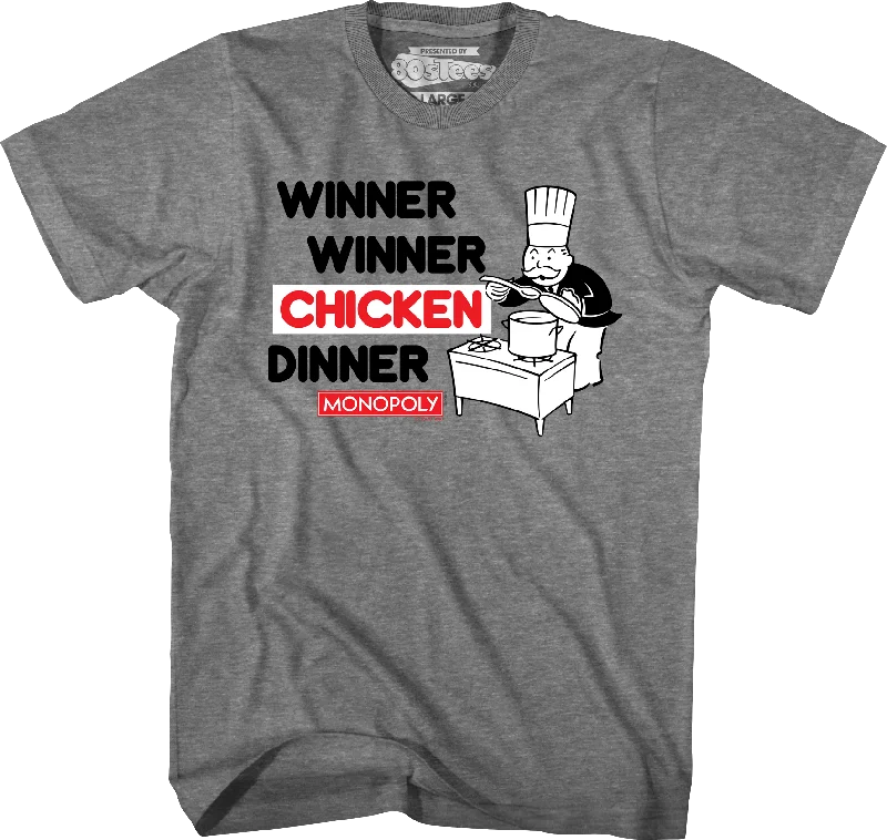 Men's modern fit t-shirt-Winner Winner Chicken Dinner Monopoly T-Shirt