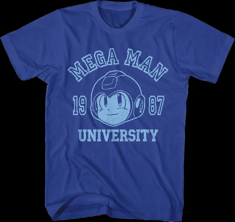 Men's modern fit t-shirt-Mega Man University 1987 Mega Man T-Shirt