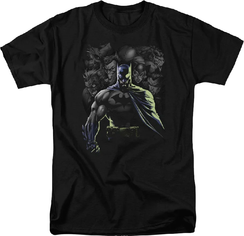 Men's comfortable wear t-shirt-Batman And The Faces Of Evil DC Comics T-Shirt