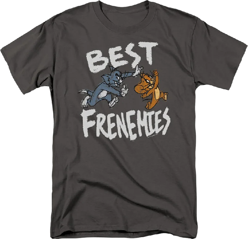 Men's organic cotton blend t-shirt-Best Frenemies Tom And Jerry T-Shirt