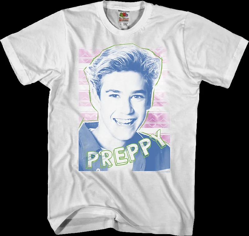 Men's lightweight athletic t-shirt-Preppy Saved By The Bell T-Shirt