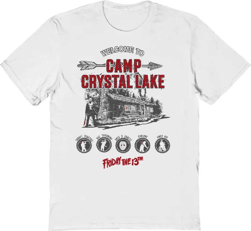 Men's versatile athletic t-shirt-Vintage Welcome To Camp Crystal Lake Friday The 13th T-Shirt