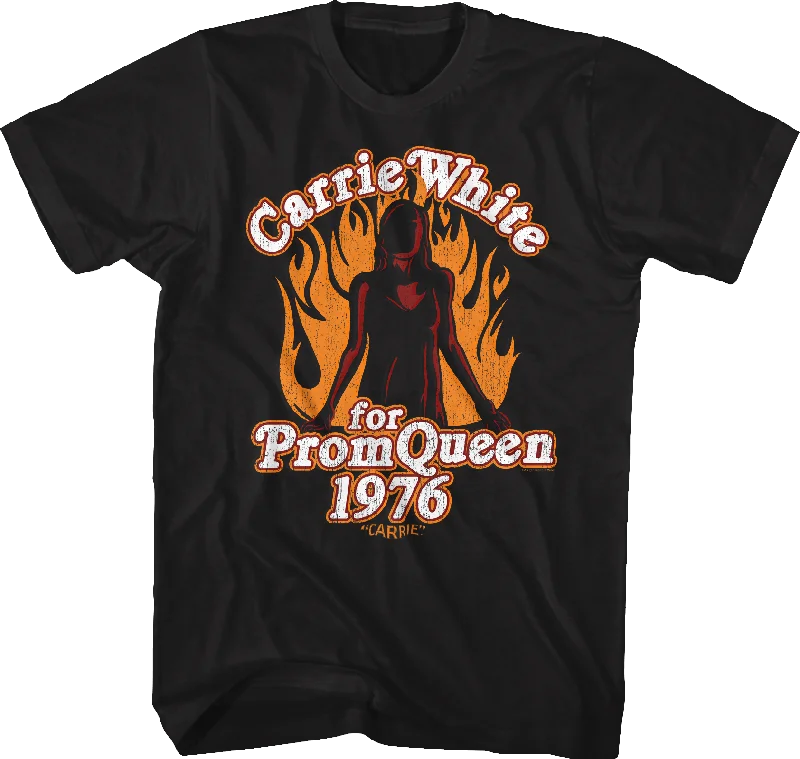 Men's fitness wear t-shirt-Prom Queen 1976 Carrie T-Shirt