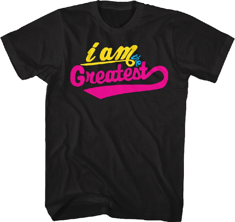 Men's high-performance fabric t-shirt-Neon I Am The Greatest Muhammad Ali T-Shirt