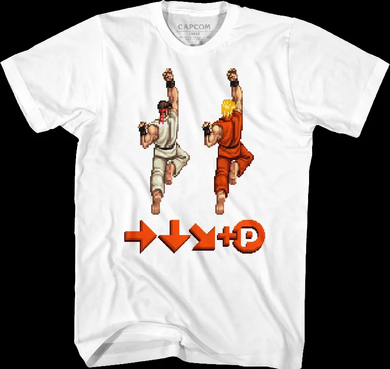 Men's versatile athletic t-shirt-Shoryuken Control Pad Street Fighter T-Shirt