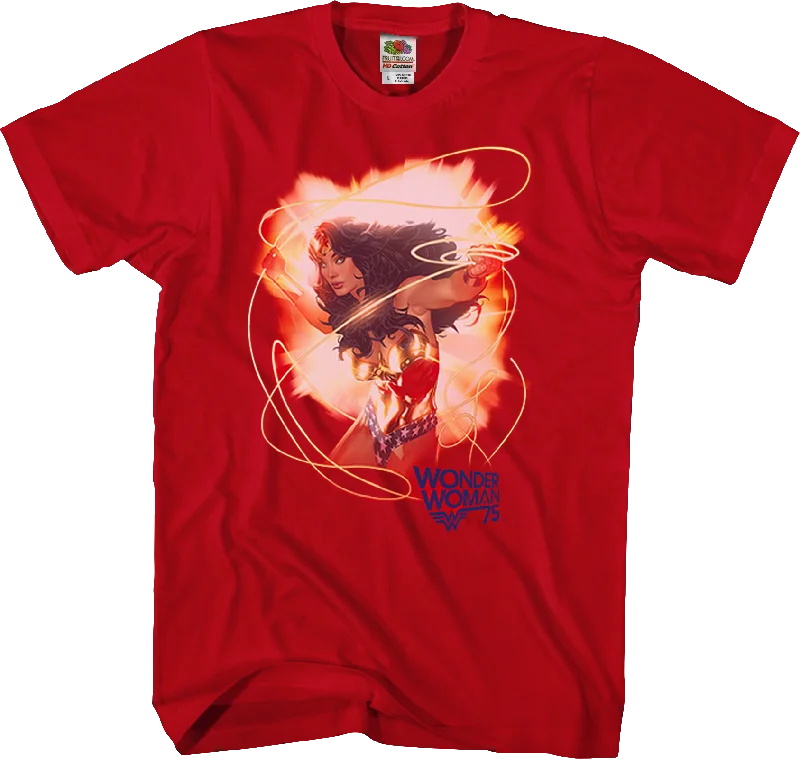 Men's versatile athletic t-shirt-Adam Hughes Essential Wonder Woman T-Shirt