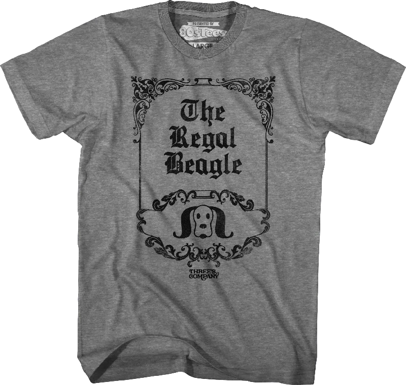 Men's comfortable wear t-shirt-The Regal Beagle Three's Company T-Shirt