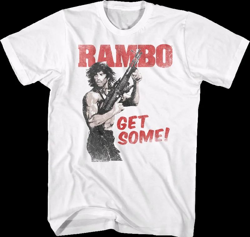 Men's durable outdoor t-shirt-Get Some Rambo T-Shirt