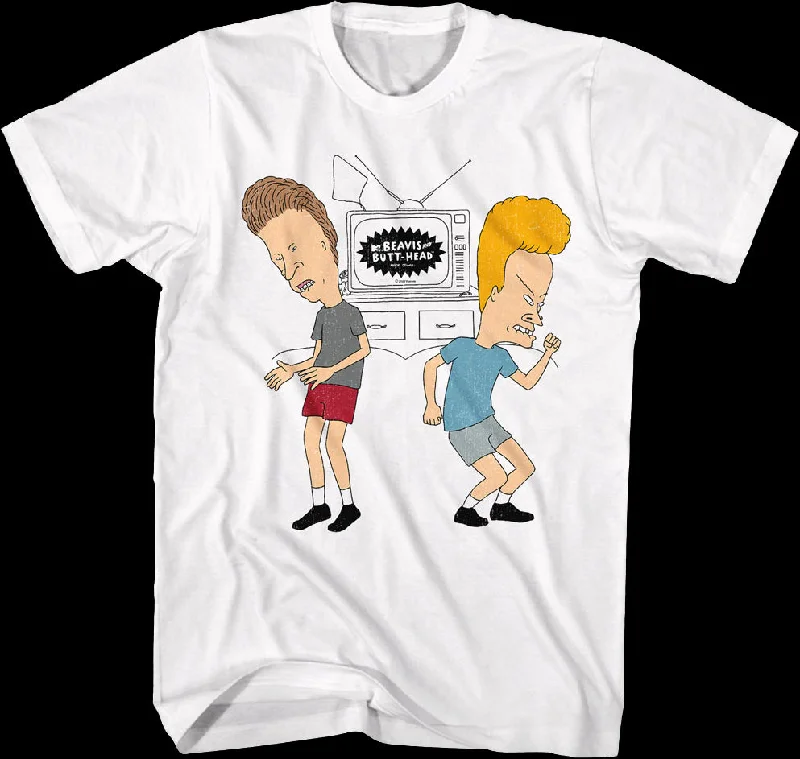 Men's organic cotton blend t-shirt-Dancing Beavis And Butt-Head T-Shirt