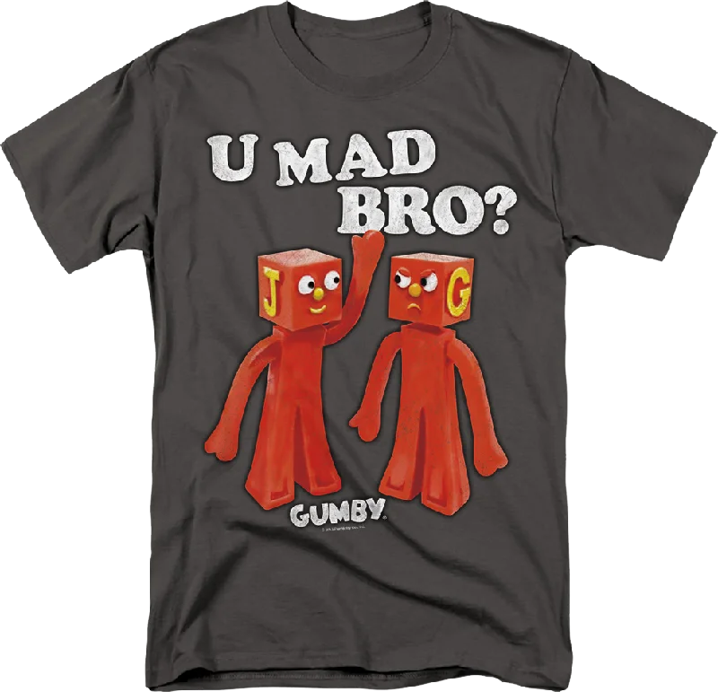 Men's antibacterial fabric t-shirt-U Mad Bro? Gumby T-Shirt