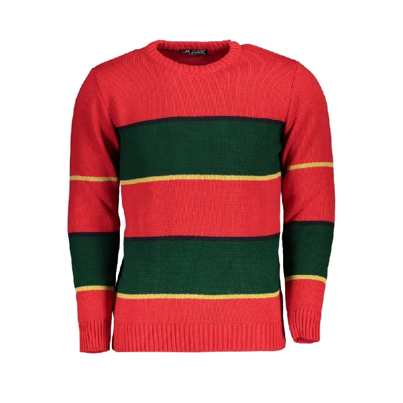 Men's full-zip sweater-U.S. Grand Polo  Fabric Men's Sweater