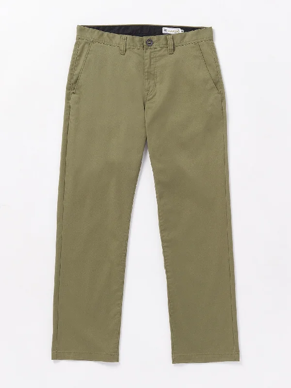 Men's antibacterial travel pants-Frickin Regular Stretch Chino Pants - Thyme Green