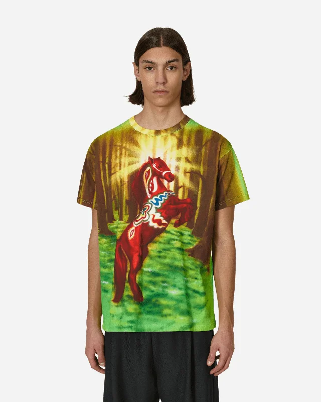 Men's casual athletic t-shirt-Airbrush Horse T-Shirt Multicolor