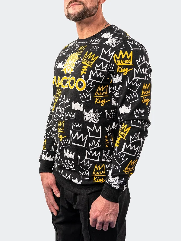 Men's uniform sweater-Sweater Kingdom Black