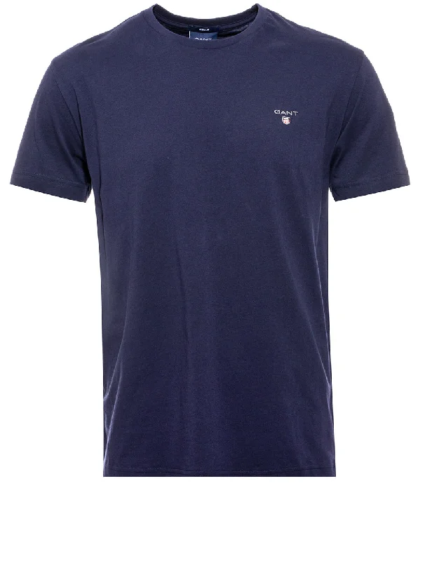 Men's versatile athletic t-shirt-Original T-Shirt Evening Blue