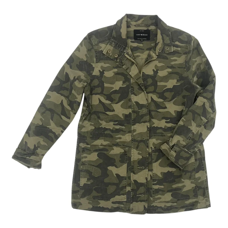 Men's breathable hiking jacket-Jacket Other By Lucky Brand In Camouflage Print, Size:S