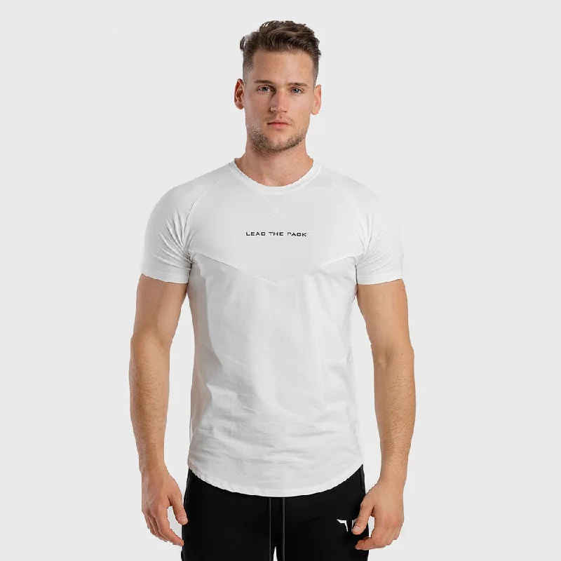 Men's lightweight athletic t-shirt-Statement Tee - White