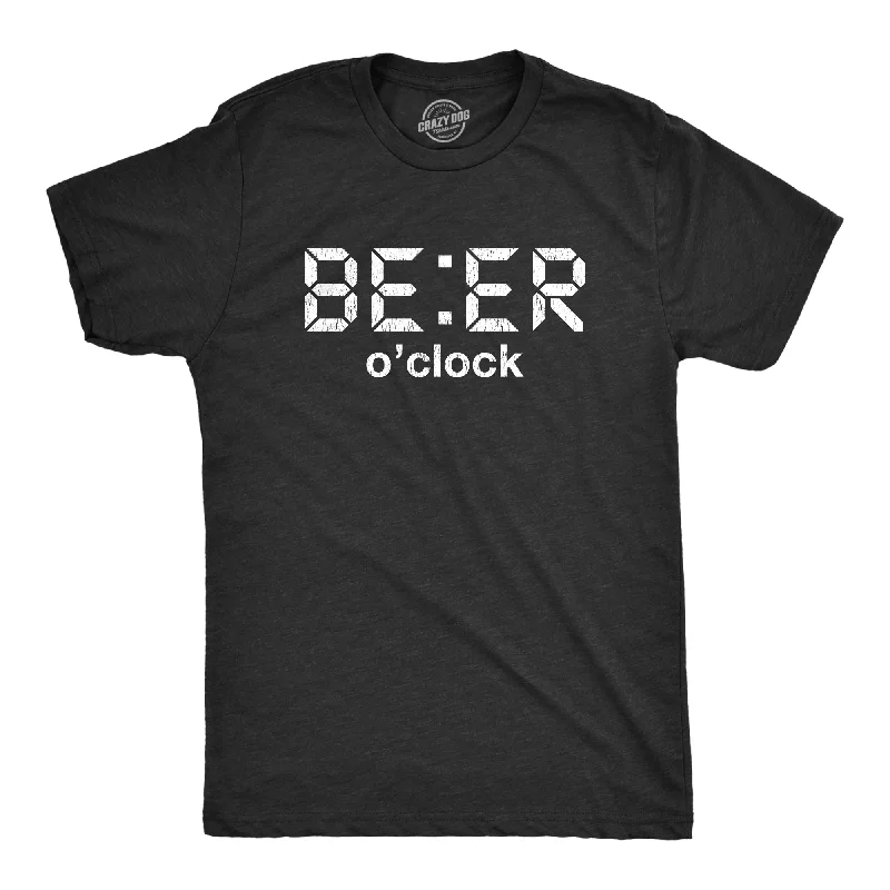 Men's ultra-breathable athletic t-shirt-Beer O'Clock Men's T Shirt