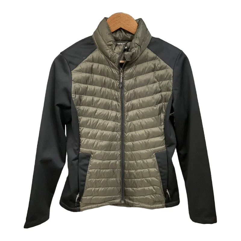 Men's high-performance travel jacket-Jacket Puffer & Quilted By 32 Degrees In Black & Green, Size: S