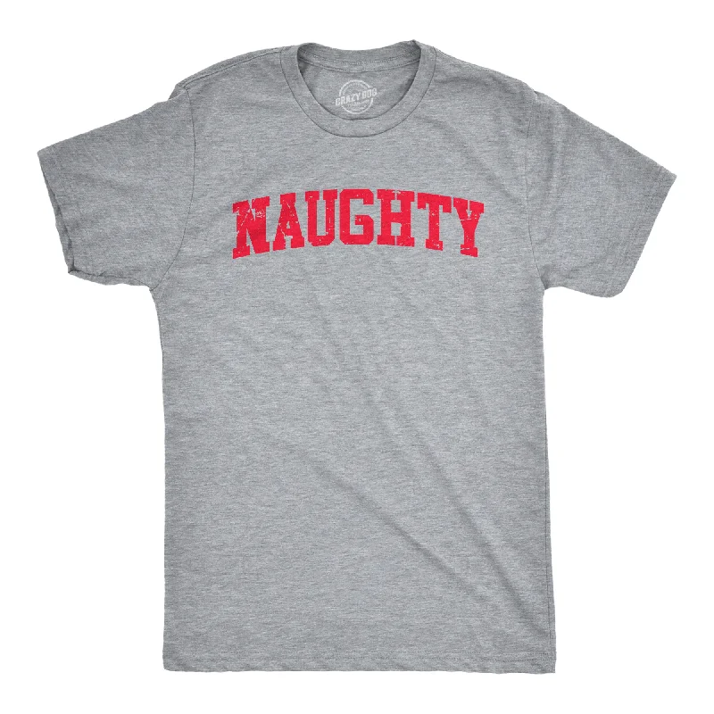 Men's fitness wear t-shirt-Naughty Men's T Shirt