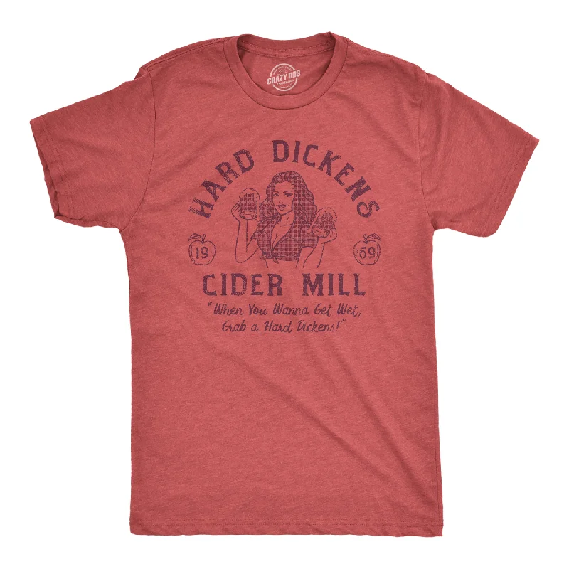 Men's weatherproof outdoor t-shirt-Hard Dickens Cider Mill Men's T Shirt