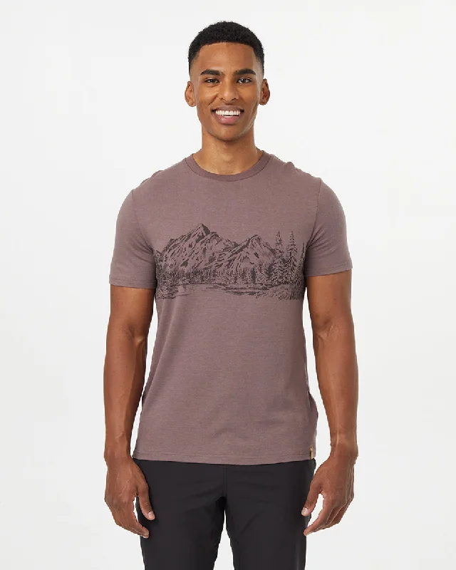 Men's organic cotton blend t-shirt-Mountain Scenic T-Shirt