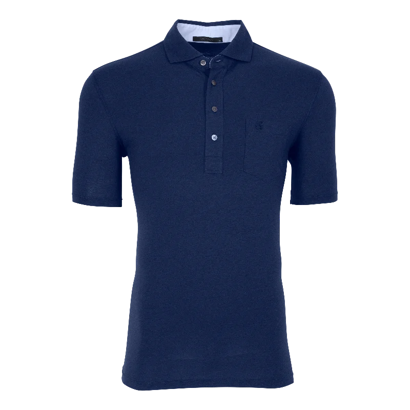 Men's relaxed fit casual wear polo shirt-Spirit Polo (Maltese Blue)