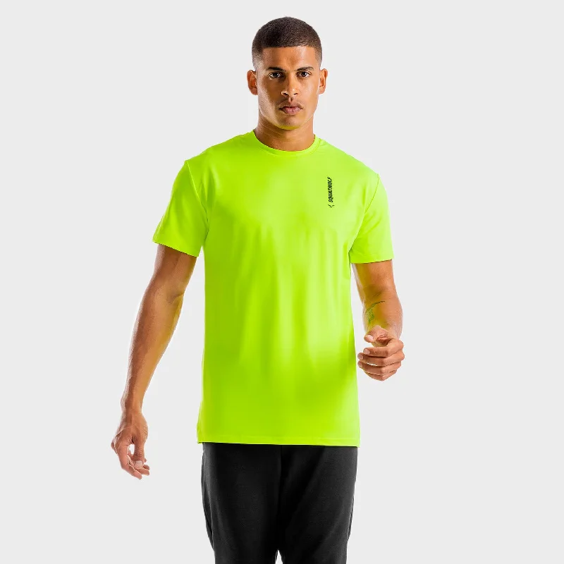 Men's lightweight athletic t-shirt-Flux Tee - Neon