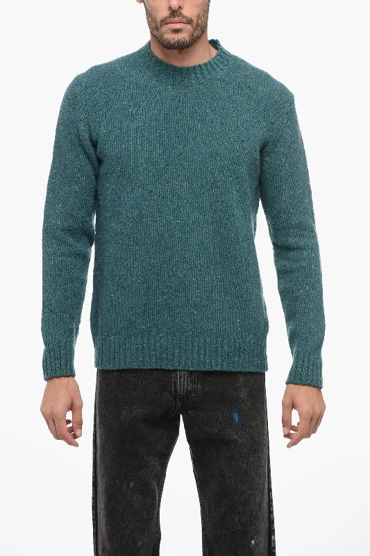 Men's thermal sweatshirt-Tagliatore Crew Neck GAGE Wool Blend Pullover