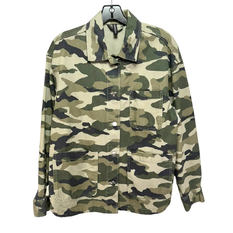 Men's durable windbreaker jacket-Jacket Other By Divided In Camouflage Print, Size: S