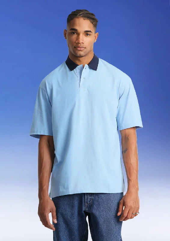 Men's adventure-ready casual wear polo shirt-Dutch Canal Plain Oversized Exclusive Polo T-shirt