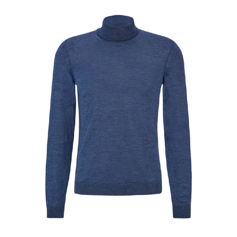 Men's value sweater-Slim-fit rollneck sweater in virgin wool