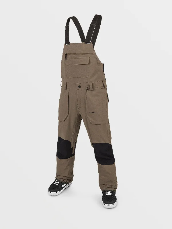 Men's modern gym pants-Mens Roan Bib Overall - Teak