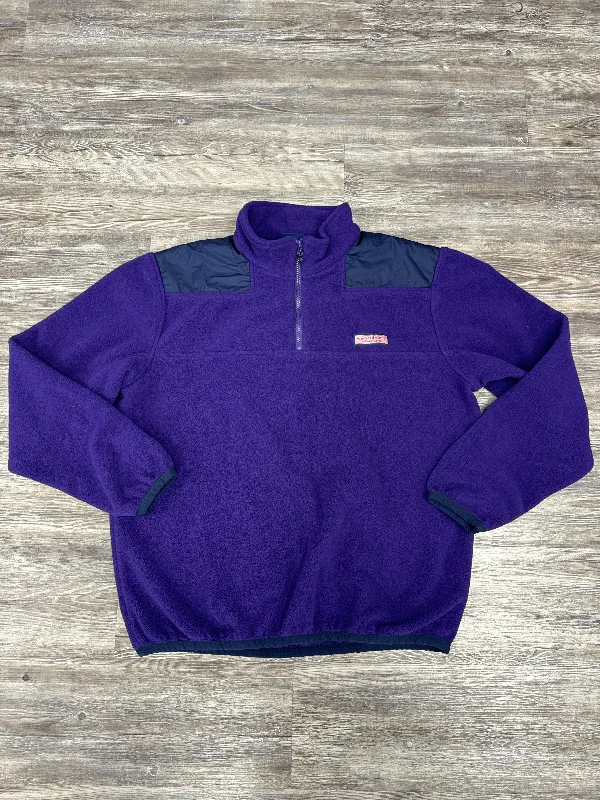 Men's naturally cooling jacket-Jacket Fleece By Vineyard Vines In Purple, Size: L