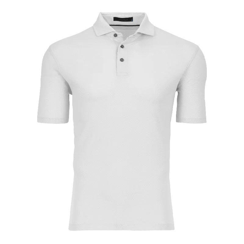 Men's pre-washed gym polo shirt-Omaha Polo (Arctic)