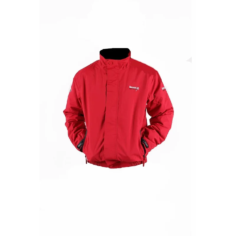 Men's versatile rain jacket-Breeze Up Adult Winter Waterproof Jacket Red