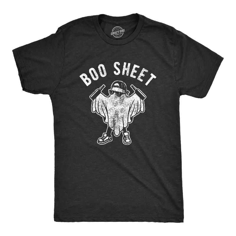 Men's antibacterial fabric t-shirt-Boo Sheet Men's T Shirt