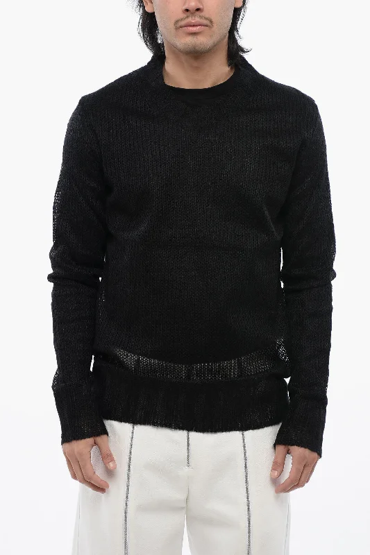 Men's hunting sweater-Jil Sander Crewneck Double-Layer Sweater