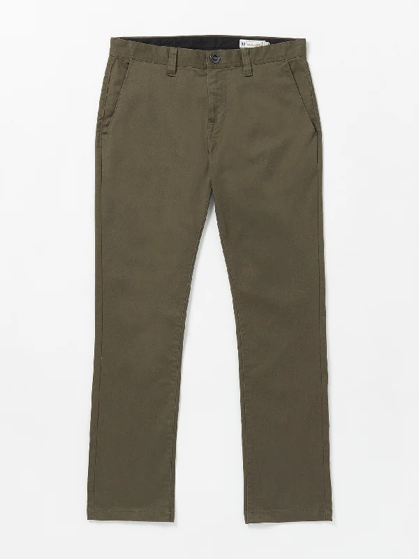 Men's breathable casual pants-Frickin Slim Stretch Chino Pants - Bison