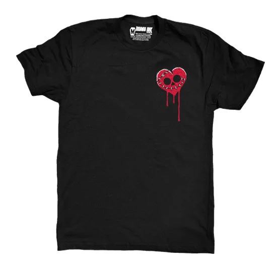 Men's comfortable performance shirt-Bleeding Heart Men Logo Tshirt