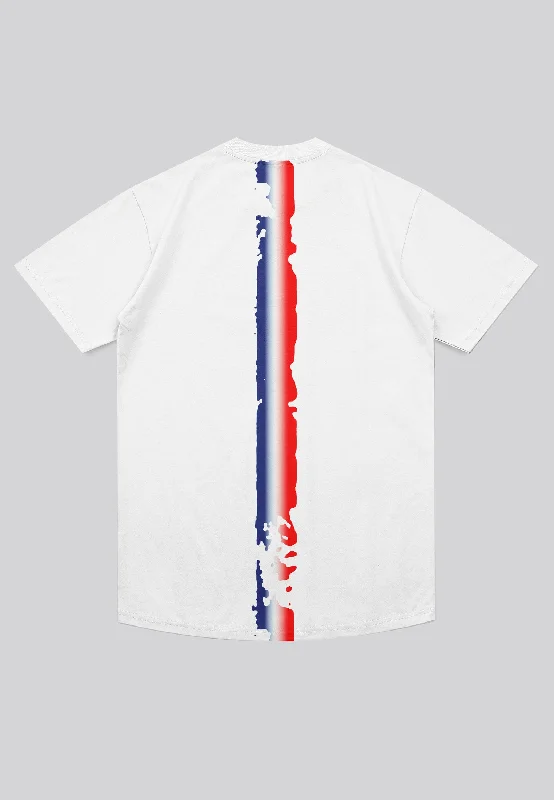 Men's breathable cotton t-shirt-FRANCE T-SHIRT WHITE