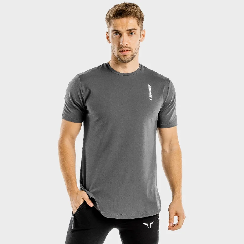 Men's ultra-breathable athletic t-shirt-Warrior Tee - Grey