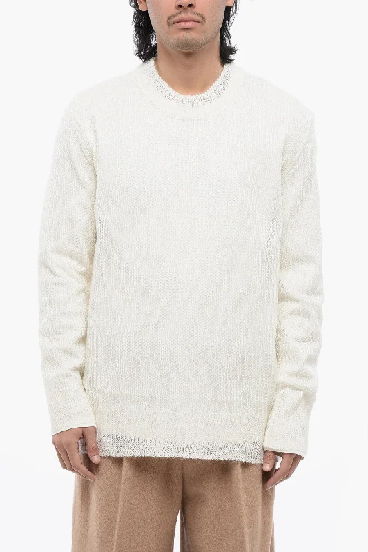 Men's streetwear sweater-Jil Sander Crewneck Double-Layer Sweater