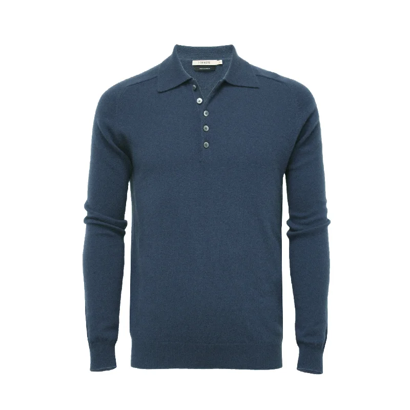 Men's active knit-Cashmere Polo Neck Sweater Porter Jeans