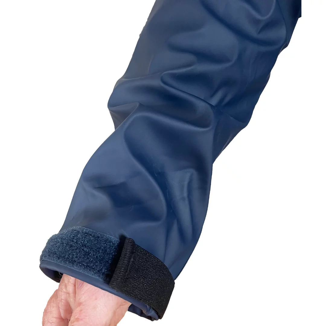 Men's wrinkle-free hiking jacket-Breeze Up Monsoon Waterproof Jacket Navy