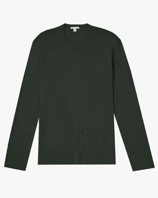 Men's premium cotton t-shirt-L/S Crew